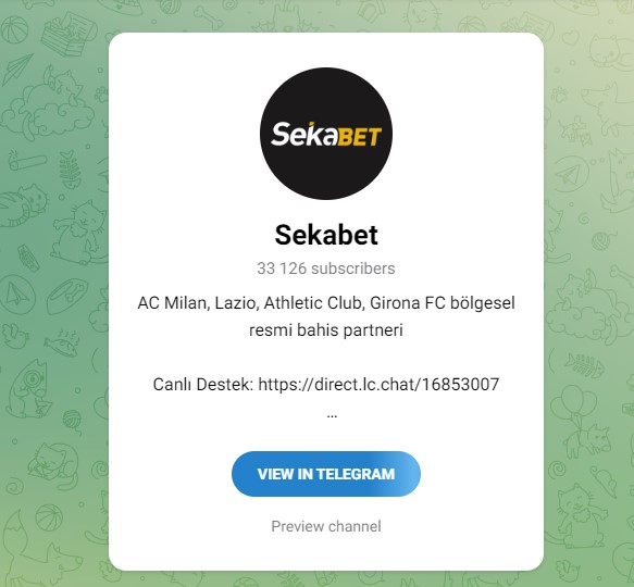 Sekabet Telegram